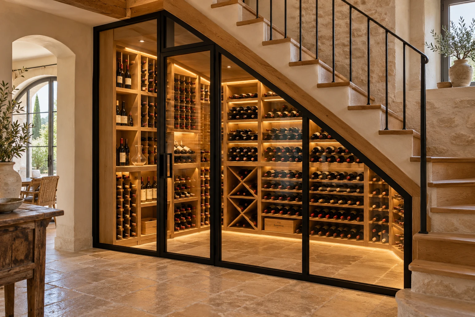 Cave à vin sous escalier : quel budget prévoir selon le projet
